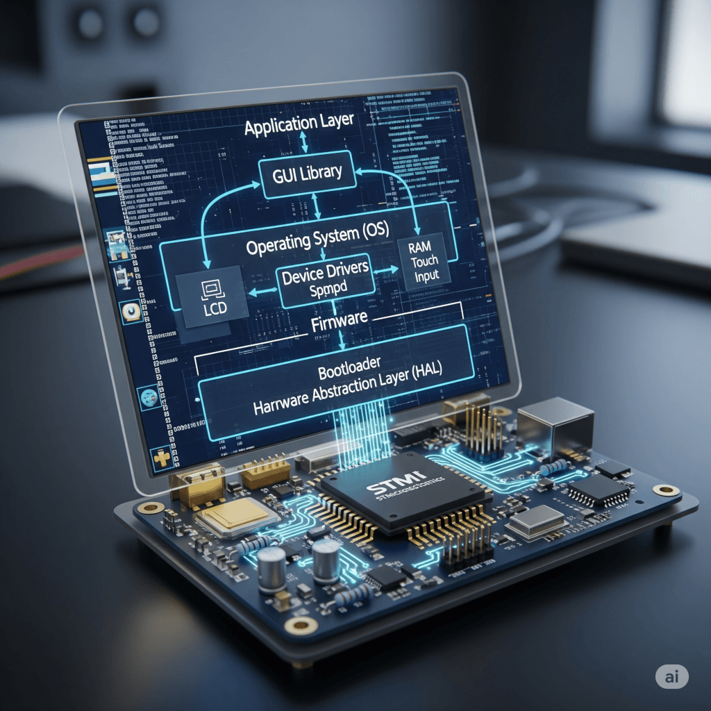 Complete LCD Module, Software, and Firmware Stack