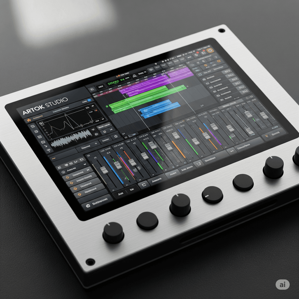 Integrated LCD Module with Artok Studio user interface