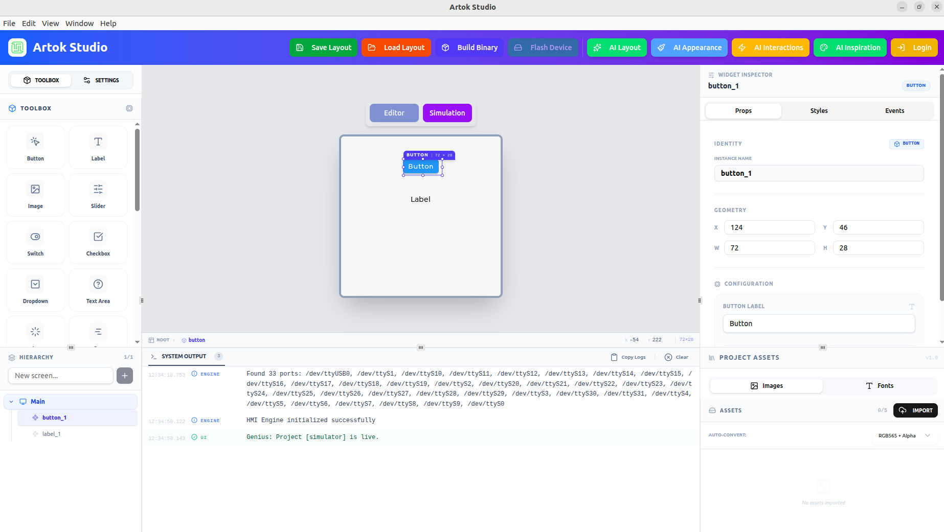 Artok Studio Hierarchy Structure